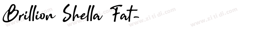 Brillion Shella Fat字体转换
